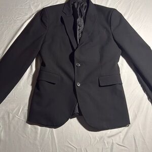 JF J.Ferrar Sleek Black Sport Coat